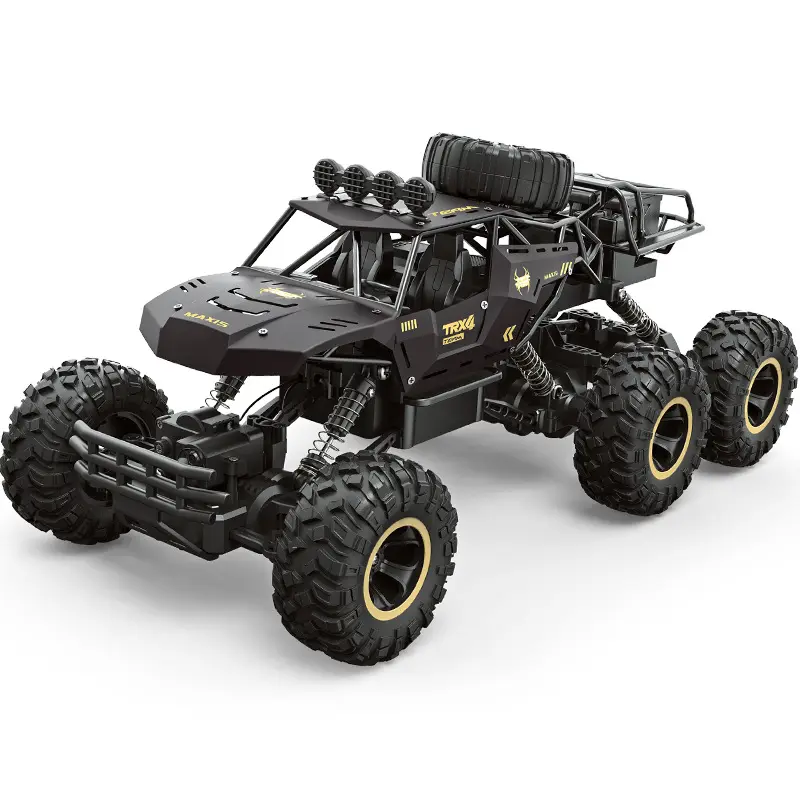 Alliage 46cm Six Roues Grande Taille Amortisseur Radio Tout Terrain 4x4 Véhicule Tout-Terrain Escalade Monster Trucks Haute Vitesse Rc Car