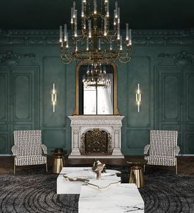 イタリアンライトラグジュアリーナチュラルマーブルコーヒーテーブルNAVARRAEMPERADOR CENTER TABLEユニットコンビネーションティーテーブル - Product Image 2