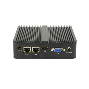 Mini-PC Linux N2840 Dual-LAN-Dual-Com RS232/RS485-Barebone-Desktop-Computer Günstiger Mini-PC ohne Lüfter J4125 J1900 - Product Image 1