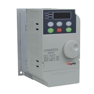 Alto rendimiento 0.75kw Vfd monofásico 220V Convertidor de frecuencia de entrada Motor de CA 0.4kw 0.2kw Unidad de frecuencia variable