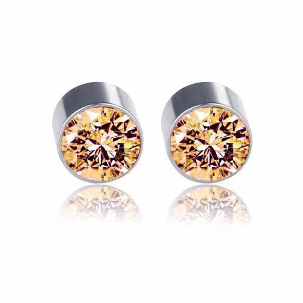 Champagne gold 1 pair 6mm