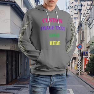 Doveark定制连帽衫男女通用个性化您自己的文字名称运动衫添加您的照片标志套头衫连帽衫男士连帽衫