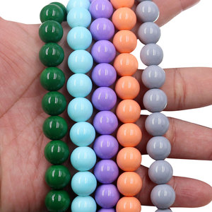 HX China <strong>Beads</strong> Factory 12mm Exquisite Seamless Color <strong>Beads</strong> Loose <strong>Beads</strong> for Jewelry Making - Product Image 2