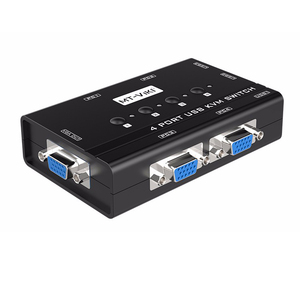 MT-VIKI MT-460KL 4 POR USB KVM开关，带KVM电缆，用于计算机交换机VGA 4输入1输出