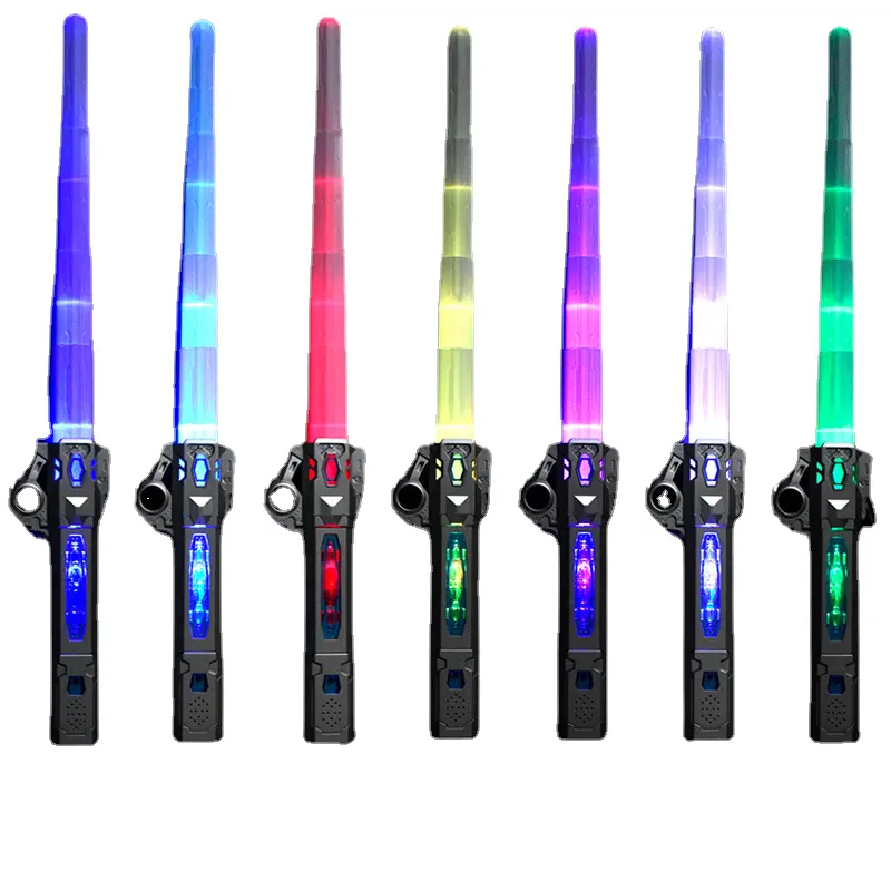 HY Toys espada laser Star Wars combinação de faca telescópica de sete cores - Sabre de Luz rotativo brinquedos infantis tenda do mercado noturno