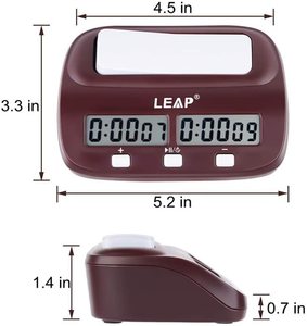 Scacchi Orologio Digitale Professionale Di Legno di Scacchi Timer Count Up Down Clock Gioco Con Il sacchetto di immagazzinaggio