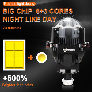 K202 3 inç led sis işık H11 HB3 9005 lens ile 3 inç led projektör lens far evrensel araba için - Product Image 6