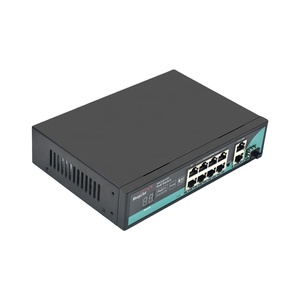 สวิตช์ PoE 8พอร์ต BT 60W พร้อมอัปลิงค์2กิกะบิตจอแสดงผลหลอดดิจิตอล1 SFP Ai สำหรับกล้องวงจรปิดรักษาความปลอดภัยฟังก์ชั่นเครือข่าย IP - Product Image 3
