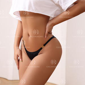 Hot Style Women's G-<strong>String</strong> Panty <strong>Elastic</strong> T-Back Hipster Thong with Laser Cut <strong>Design</strong> Breathable 100% Cotton Knitted - Product Image 4