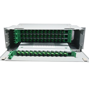 ODF FTTH Optical Distribution Frame 19 Inch Rack Mounted ODF 1U 2U 3U 24 48 96 Cores Fiber Optic <strong>Patch</strong> <strong>Panel</strong> - Product Image 1