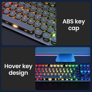 EWEADN Custom Logo RGB Backlight Teclado con cable USB de 104 teclas con sensación mecánica silenciosa Nuevo producto - Product Image 6
