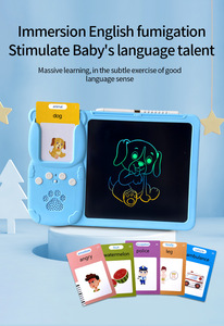 La lingua personalizzata accetta schede Flash inglesi per bambini Smart Flash Card suono educativo canzone inserita Flash Card per lo studio