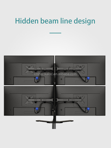 KLC-DW240-J Factory <strong>Multiple</strong> 4 LCD <strong>Monitor</strong> Stand 17-27&quot; Adjustable <strong>Computer</strong> Four <strong>Monitor</strong> Holder Arm Desk Shelf <strong>Monitor</strong> Stand - Product Image 4