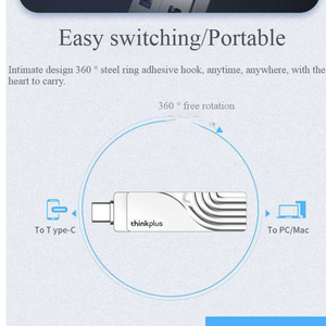 Lenovo Think PLUS 3.0 USB แฟลชไดรฟ์โลหะกันน้ำ TPCU301 USB แบบพกพาความจุขนาดใหญ่สำหรับธุรกิจ - Product Image 5