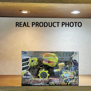 Uzaktan kumanda dinozor oyuncaklar led işıklar ve sesler sürüklenen püskürtme erkek ve kız şarj edilebilir 2.4Ghz simülasyon rc kamyon - Product Image 6