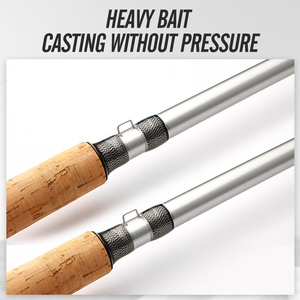 釣り竿最大出力20kgインショアサーフロッドビッグゲーム40LB4セクションHXH2ヒント2.4m 2.7m 3.0mCatFishフィッシングスピニングロッド - Product Image 5