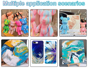 Khy DIY Tranh Đổ Violant Pre Hỗn Hợp Acryl Chất Lỏng Sơn DIY Nghệ Thuật Kit Nguồn Cung Cấp Acrylic Đổ Bạo Lộng Gấu Sơn Bộ - Product Image 6