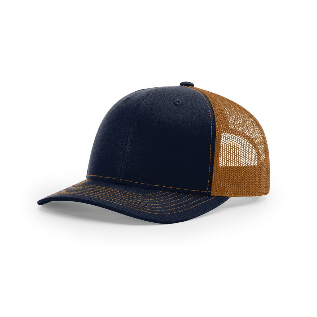 Bleu marine et marron