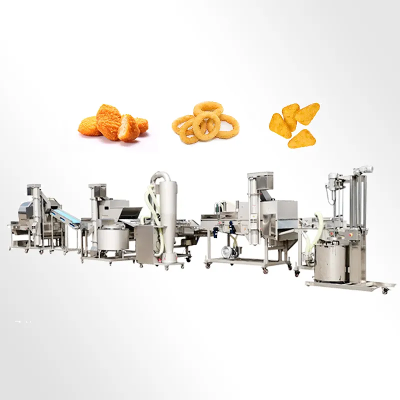 TCA полностью автоматическая машина для обработки куриных наггетсов, производственная линия по производству котлет для бургеров