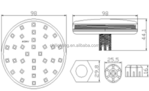 100mm 40 Pixel Auto E14 carnevale luce LED per luna park luna park giostre illuminazione - Product Image 6