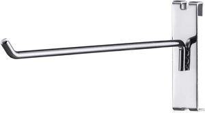 Ganci in acciaio per appendere a parete Oem Odm gancio per esposizione al dettaglio a filo singolo personalizzato per Slatwall-durevole e salvaspazio - Product Image 3