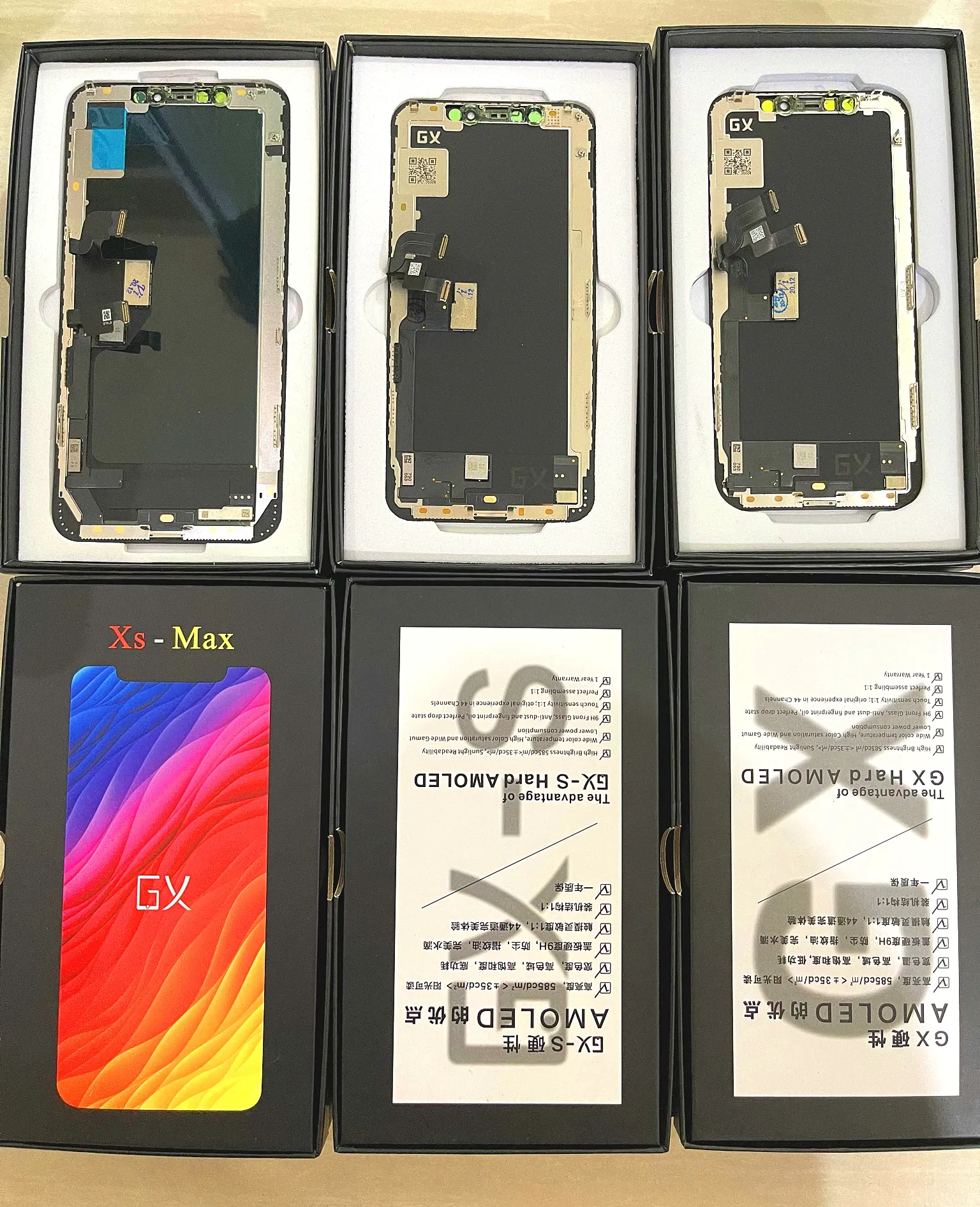 Melhor preço para iphone 6 7 8 Xr substituição da tela lcd, GX OLED duro/macio para iphone X Xs Xsmax lcd digitalizador