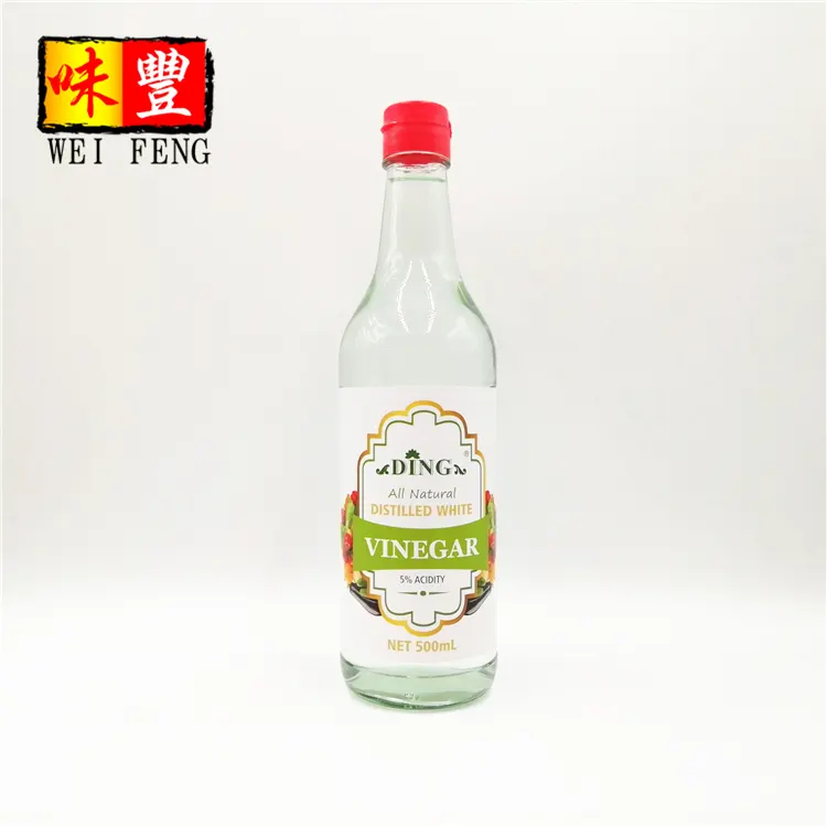 OEM Factory HACCP BRC HALAL Wholesale Price Chinese Brands Corn Material 500ミリリットルPure Natural Distilled White Vinegar