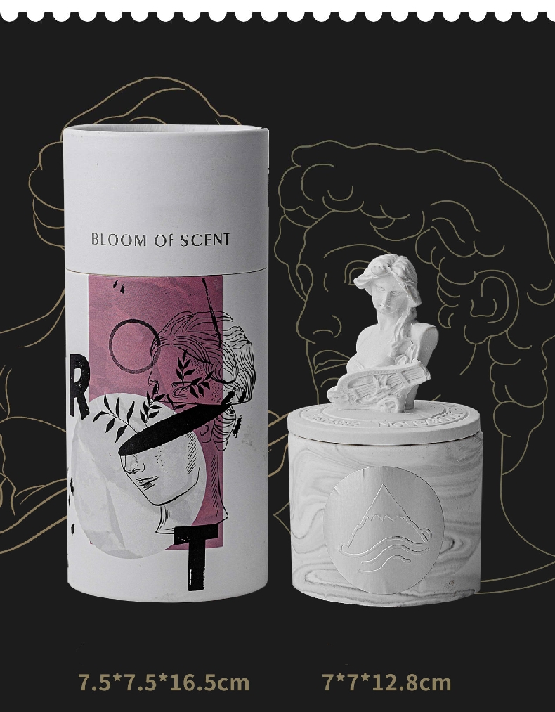 Fragrance Handmade Scented Candle George David COS Plaster Gypsum Sculpture 2
