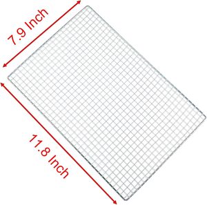 304 oder 201 Edelstahl-Grill-Draht geflecht Japanisches quadratisches Grill netz