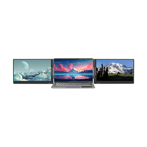 Monitor plegable de doble pantalla para trabajo remoto multitarea - Product Image 1
