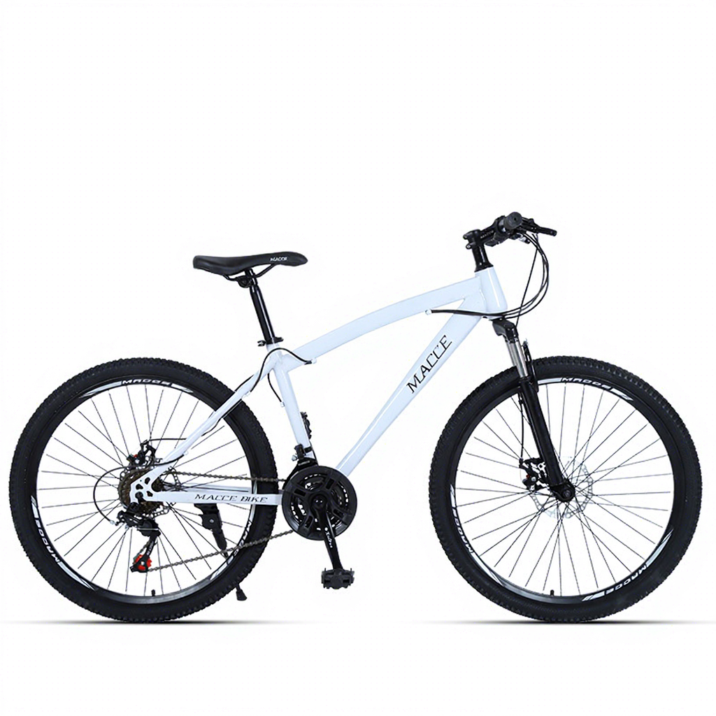 White spoke wheel