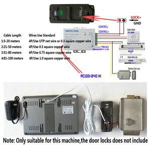 7 ''TFT LCD Kabel gebundenes Video-Tür telefon Visuelle Video-Gegensprechanlage Freis prec heinrich tung mit wasserdichter IR-Außen kamera - Product Image 5