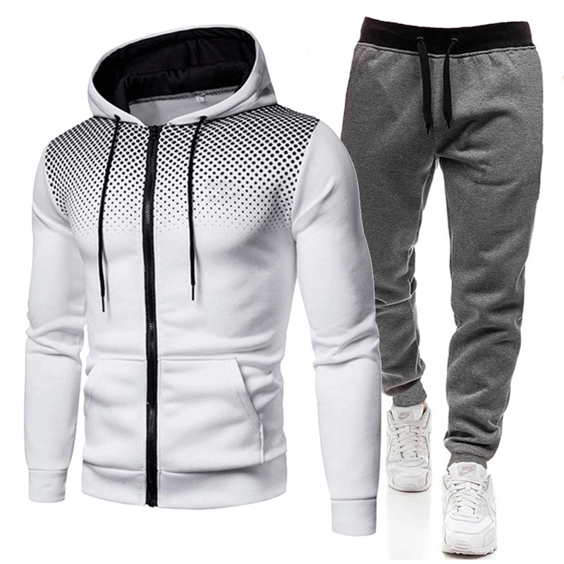 White dark gray Pants