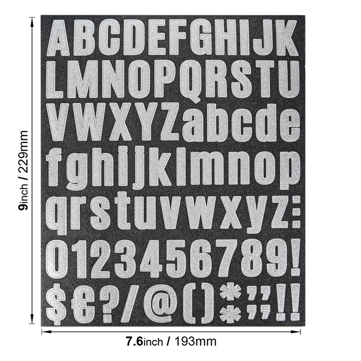 Lettre argentée en gras-229193mm-g2