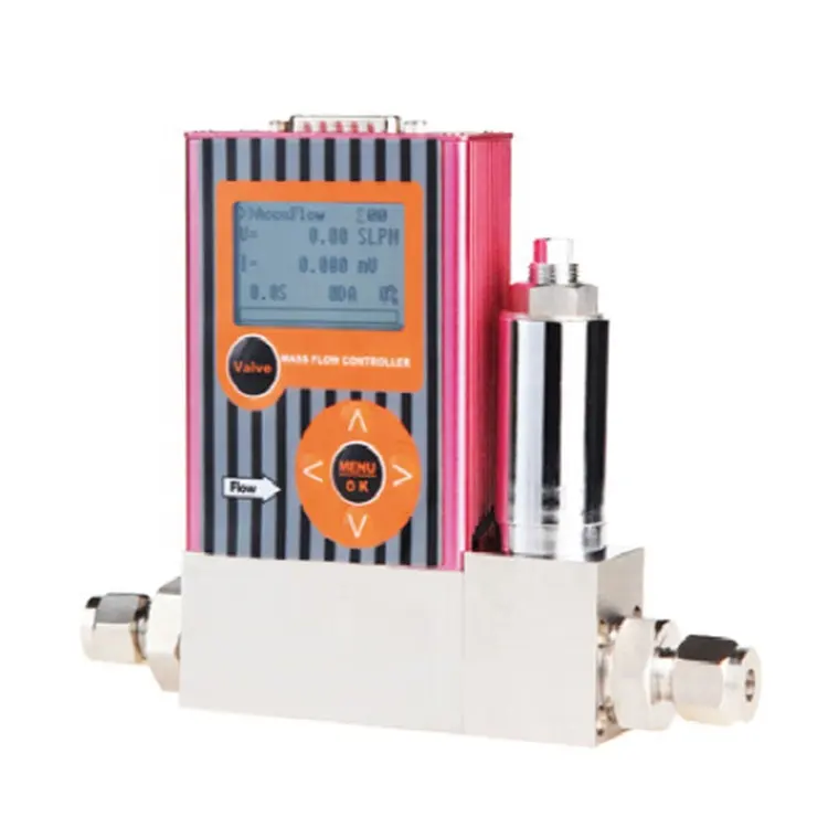 Digital LCD Display laboratory hot air lpg gas mass flow meter micro mass gas flow meter