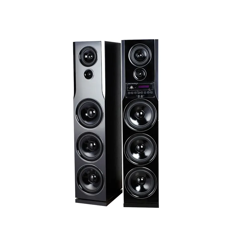 Speaker Aktif Kotak Kayu Woofer, Speaker Aktif Sistem Home Theater, Speaker Kayu Super Bass