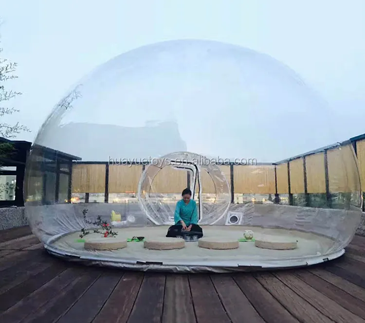 Tente de noël gonflable à 360 degrés, extérieur, Igloo, jardin, Lodge, hôtels, abri, transparent, bulle publicitaire, dôme