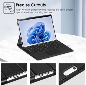 13 inch Microsoft cho bề mặt Pro 11/10/9 nhiều góc nhìn vỏ cứng danh mục đầu tư Bìa tương thích Loại bìa - Product Image 3