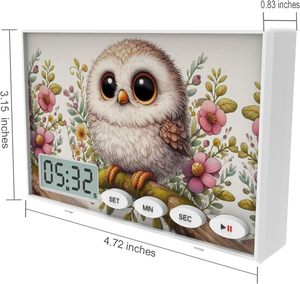 Timer digitale magnetico da cucina con funzione di registrazione vocale anni '20, Display a LED-ideale per cucinare, cucinare, andare in classe e lavorare - Product Image 2
