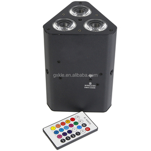 2024ไฟ LED PAR สำหรับเวที3X18W ขนาดเล็ก6ชิ้น X 1กล่อง rgbwa + UV 6 in 1 WiFi ไร้สาย DMX แบตเตอรี่ DJ - Product Image 5