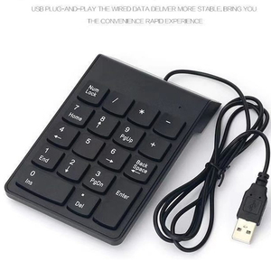 Mini Wired <strong>Numeric</strong> Keypad 18-key Keypad Accounting Cashier Laptop Tablet <strong>Computer</strong> - Product Image 3