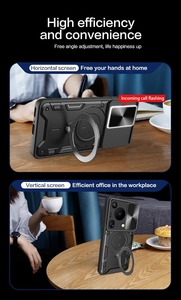 เคสโทรศัพท์ TPU แบบ2 in 1พร้อมฝาปิดเลนส์กล้องแบบสไลด์สำหรับ Huawei pura 70สินค้ามาใหม่2025 - Product Image 4