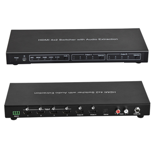 4x2 for <strong>HDMI</strong> <strong>Matrix</strong> Switch 4K HDR HDCP2.<strong>2</strong> Audio De-Embedding Scalable <strong>Output</strong> RS232/IR for Conference Home Video Splitters - Product Image 6