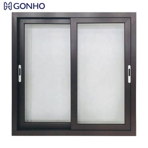 GONHO <strong>Best</strong> Selling Aluminum Thermal Break Structure Glass Reception Heat Insulation Fly Screen Aluminum Sliding <strong>Window</strong> - Product Image 2