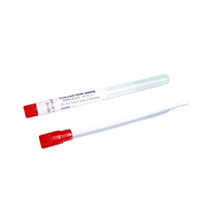 Tek kullanımlık kırılabilir plastik çubuk ve viskon kafa taşıma orta çubukla Cary Blair taşıma swabları - Product Image 1