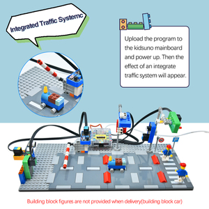 Kidsbits Schulkinder Programmierung Starter Intelligentes Verkehrs system Kit DIY STEM Education Building Blocks Kit für Arduino