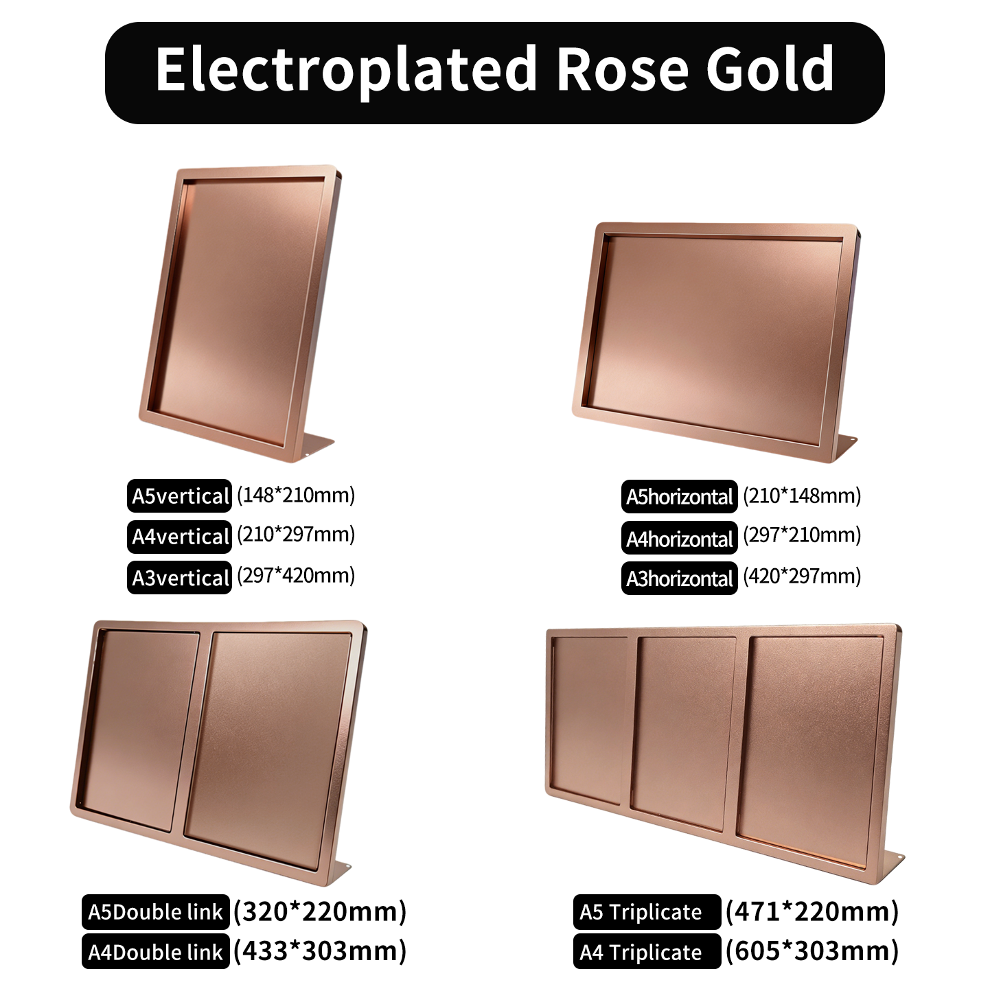 (L-SHAPED UPGRADE)Rose gold lacquer