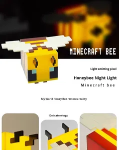 Bán buôn ong vàng ánh sáng dẫn ánh sáng ban đêm đèn cạnh giường ngủ cần thiết Máy tính để bàn phụ kiện iights cho phòng ngủ nhà văn phòng trang trí nội thất - Product Image 6