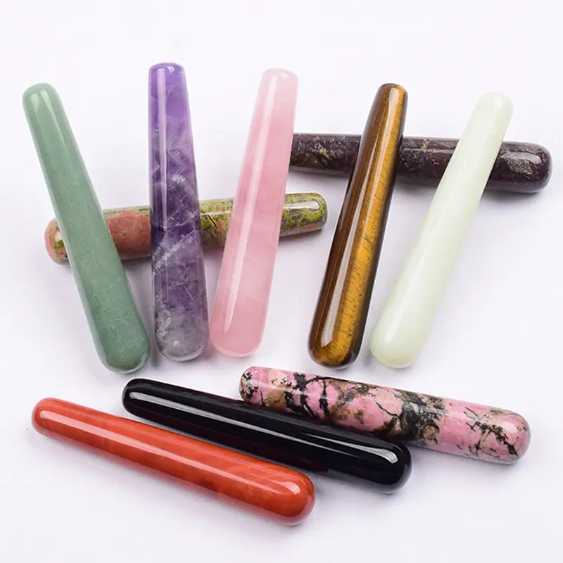 Großhandel natürliche Jade wählen Stein massage Stick Tool Reflex zonen massage Akupressur Press Stick