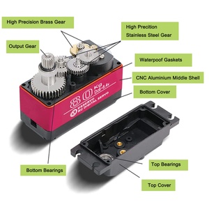 Dual Axis Robot <strong>Servo</strong> 80KG 7.4V <strong>Servo</strong> High Torque Metal Gear <strong>RC</strong> Digital <strong>Servo</strong> With U-Shaped Mount for 1/5 <strong>RC</strong> Car Robotics